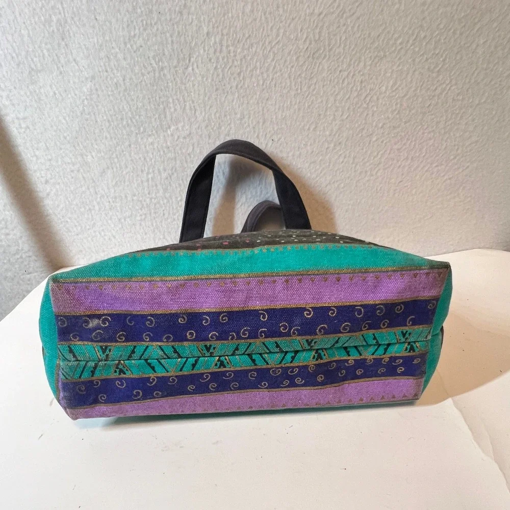 Sun N Sand Accessories Cotton‎ Dog Print MINI Bag Whimsical Colorful
